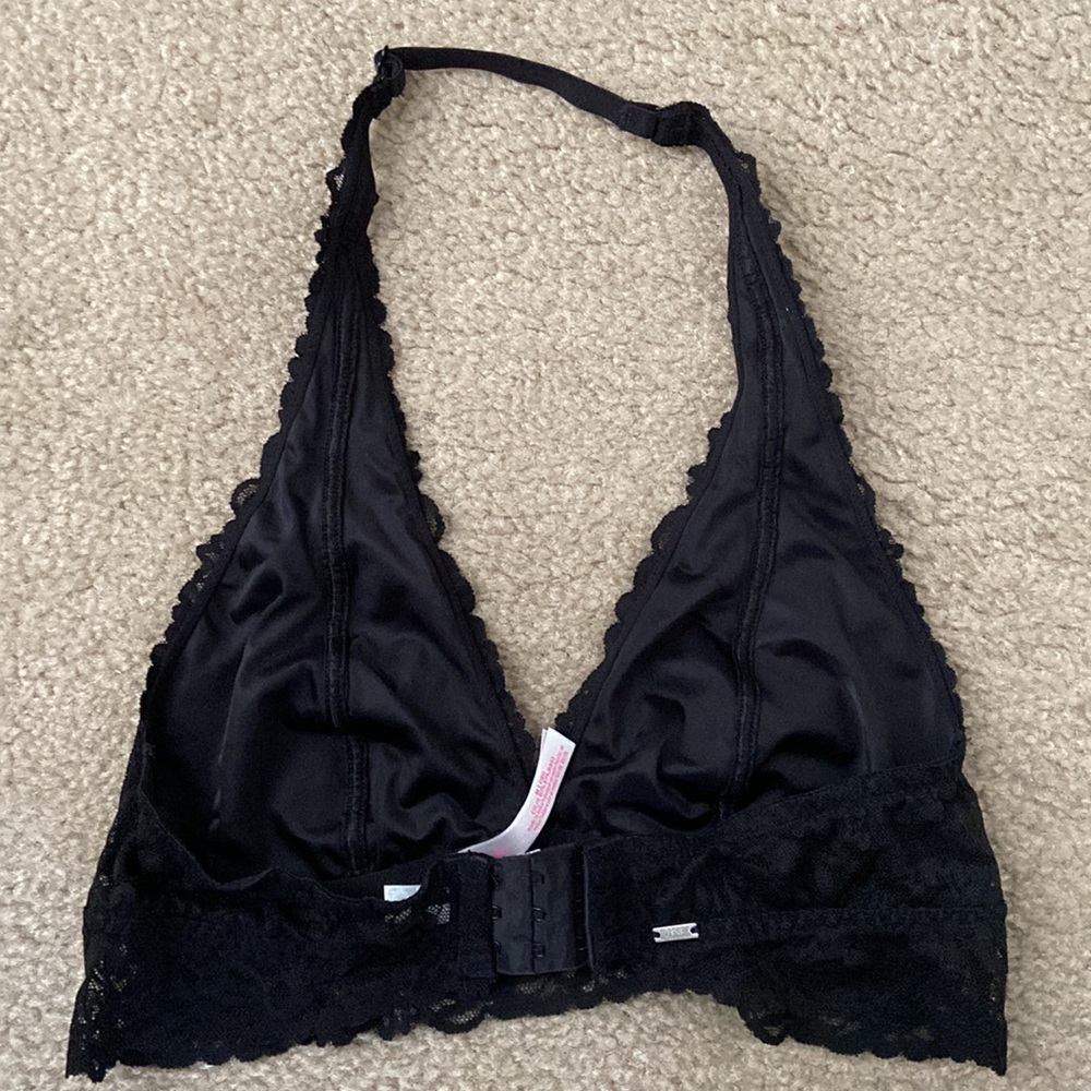 Pink halter Lace bralette - Picture 3 of 7